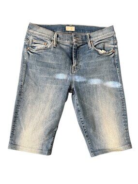 MOTHER Jean Shorts- Undone Hem Weekender in Wild Heart- 28- converted to shorts!